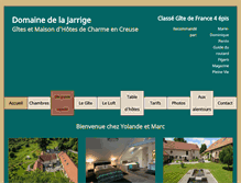 Tablet Screenshot of domainedelajarrige.fr
